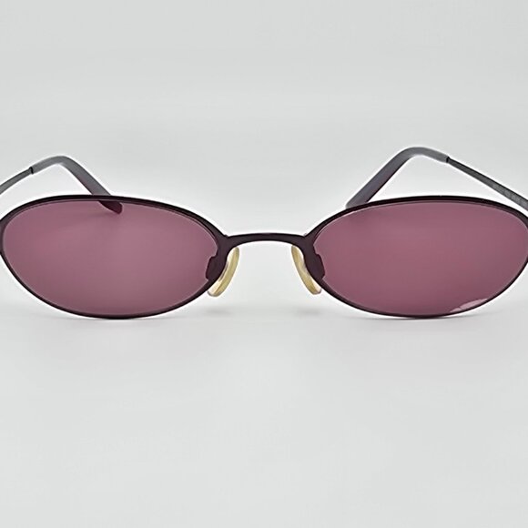 Anne Klein AK7502 703 Deep Purple Frame Deep Purple Lens Sunglasses w/ Case 49mm - Picture 2 of 16